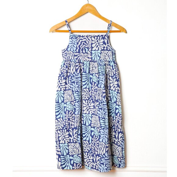 MINI BODEN Coral Reef Pattern Strappy Midi Dress - Picture 1 of 12